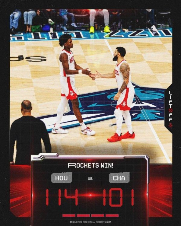 安福相册 火箭轻取黄蜂重回西部第二 老鹰送丛林狼3连败