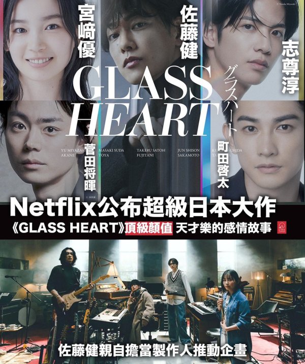 安福相册 炸了!《玻璃之心》曝预报 佐藤健×菅田将晖玩乐队
