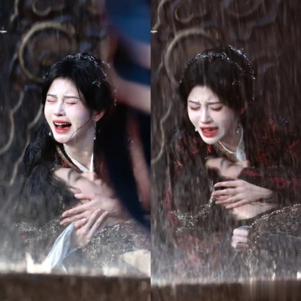 莆田安福相册 鞠婧祎《月鳞绮纪》雨中爆哭，拍好意思周身湿透冻到瑟瑟发抖