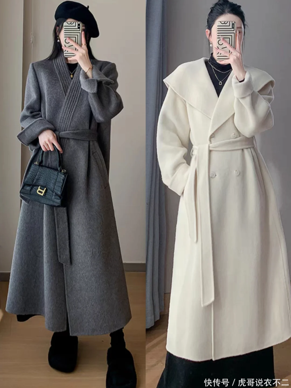 安福相册 “呢大衣”别急着收，春季学日杂穿搭，前锋优雅又有高档感
