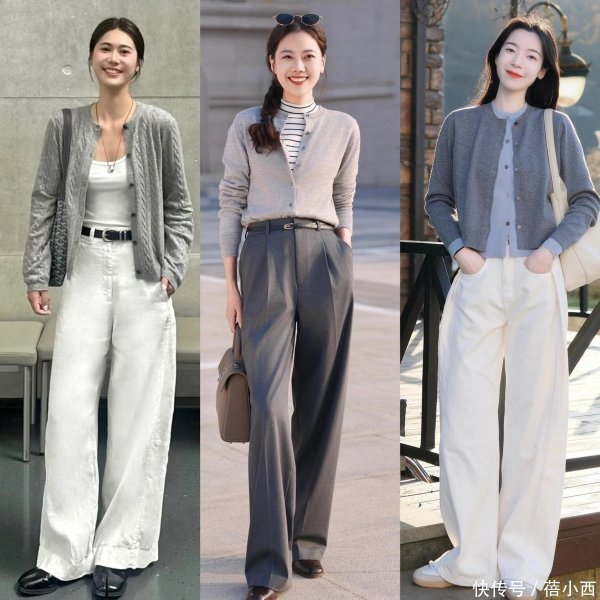 莆田安福家园 春天“灰色+白色”确实太高档了，40+女生这么穿，减龄显白又漂后