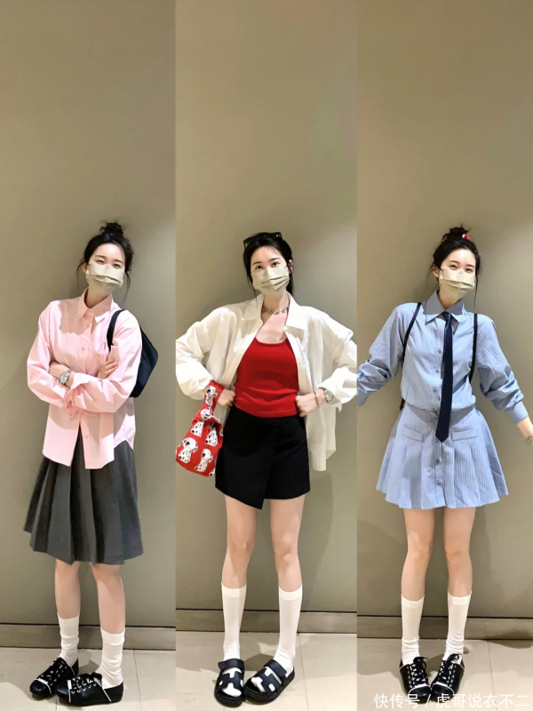 安福相册 初夏衬衫穿搭指南：解锁清甜减龄的N种前锋公式，这么穿好意思炸了