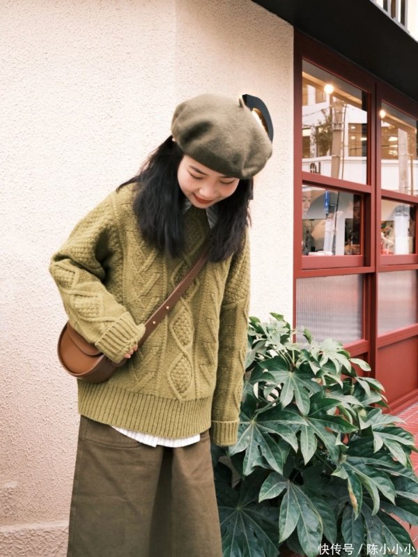 安福相册 绝了 咸菜绿也太显白了吧｜小个子OOTD