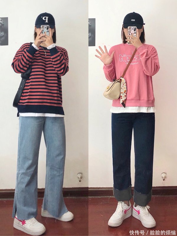 安福相册 130斤微胖穿搭｜超显瘦100不休全身穿搭