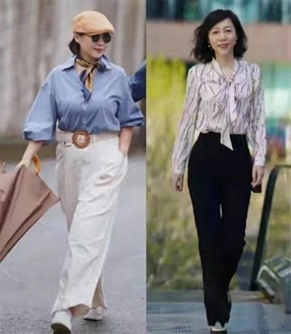安福相册 迎接我，中年女东说念主尽量少穿T恤，衬衫+裙子长裤更洋气，优雅减龄