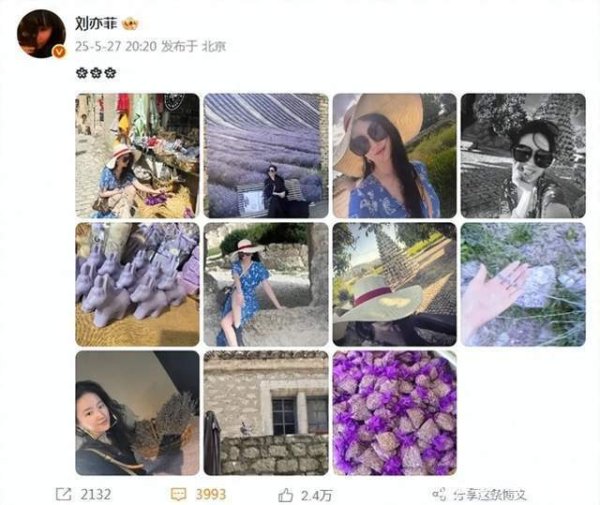 莆田安福相册 刘亦菲旅游照又好意思又飒，在戛纳吃越南粉食欲高超，素颜有些驼背