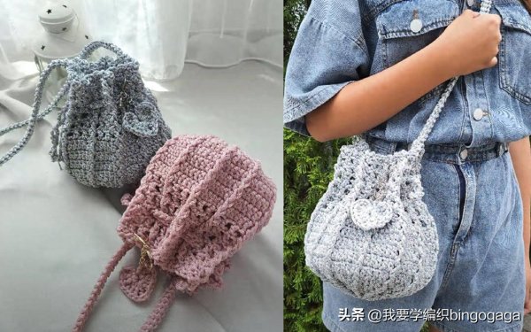 安福相册 线舞高潮流光耀眼，闪光抽绳挎包教程，附小海龟挂饰的钩法