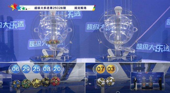 大乐透开奖直播截图