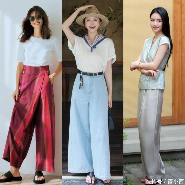 安福相册 这才是40+女生该有的夏季穿搭，短袖+阔腿裤，减龄、不装嫩又漂后