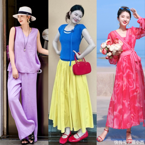 安福相册 女东谈主到了30、40岁，提议少穿深花式，多穿“重生色”，显白还文雅