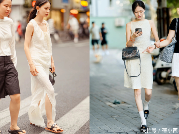安福相册 被上海街拍惊艳到了！满大街齐是“白热水”穿搭，干净显白又高等