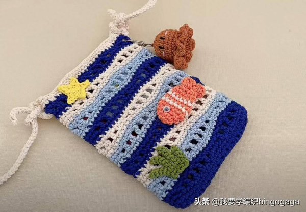 安福相册 你的手机包必须惟一无二，海波纹手机包教程，附一款宠物围脖教程