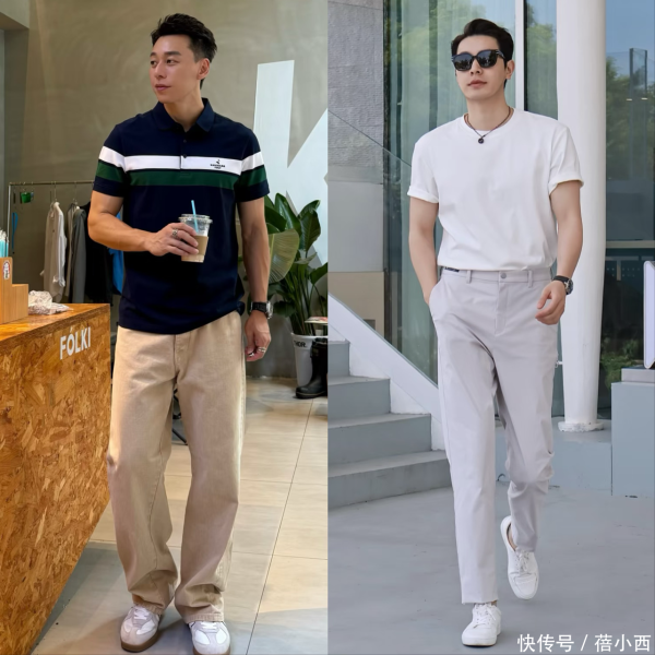 安福相册 中年男东谈主穿搭，究竟该不该“上衣塞裤腰”，看这3组对比就显然了
