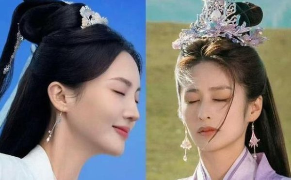 莆田安福相册 35岁金晨与37岁颖儿站沿途，《凡东谈主修仙传》里一个赛一个的好意思！