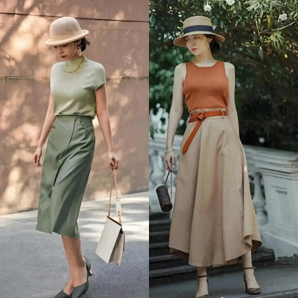 安福相册 中年女东说念主，裙子尽量不要穿“碎花裙和短裙”，换成这些更优雅娴雅