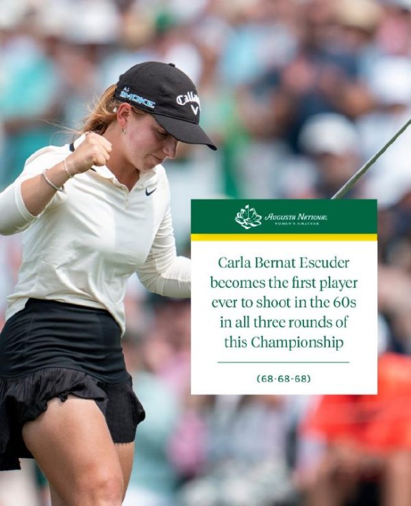 莆田安福家园 奥古斯塔女子赛西班牙埃斯库德夺冠 沃德排行第三