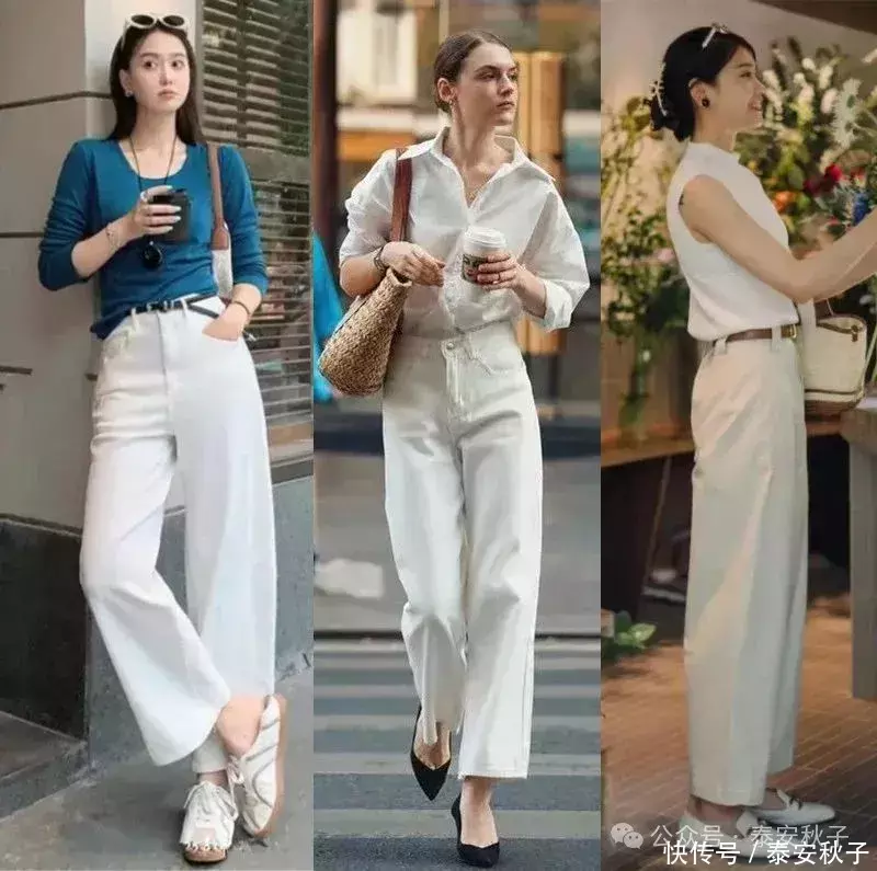 安福相册 立秋之后若何穿？试试检朴、利落的“九分裤”，多洋气、漂亮！
